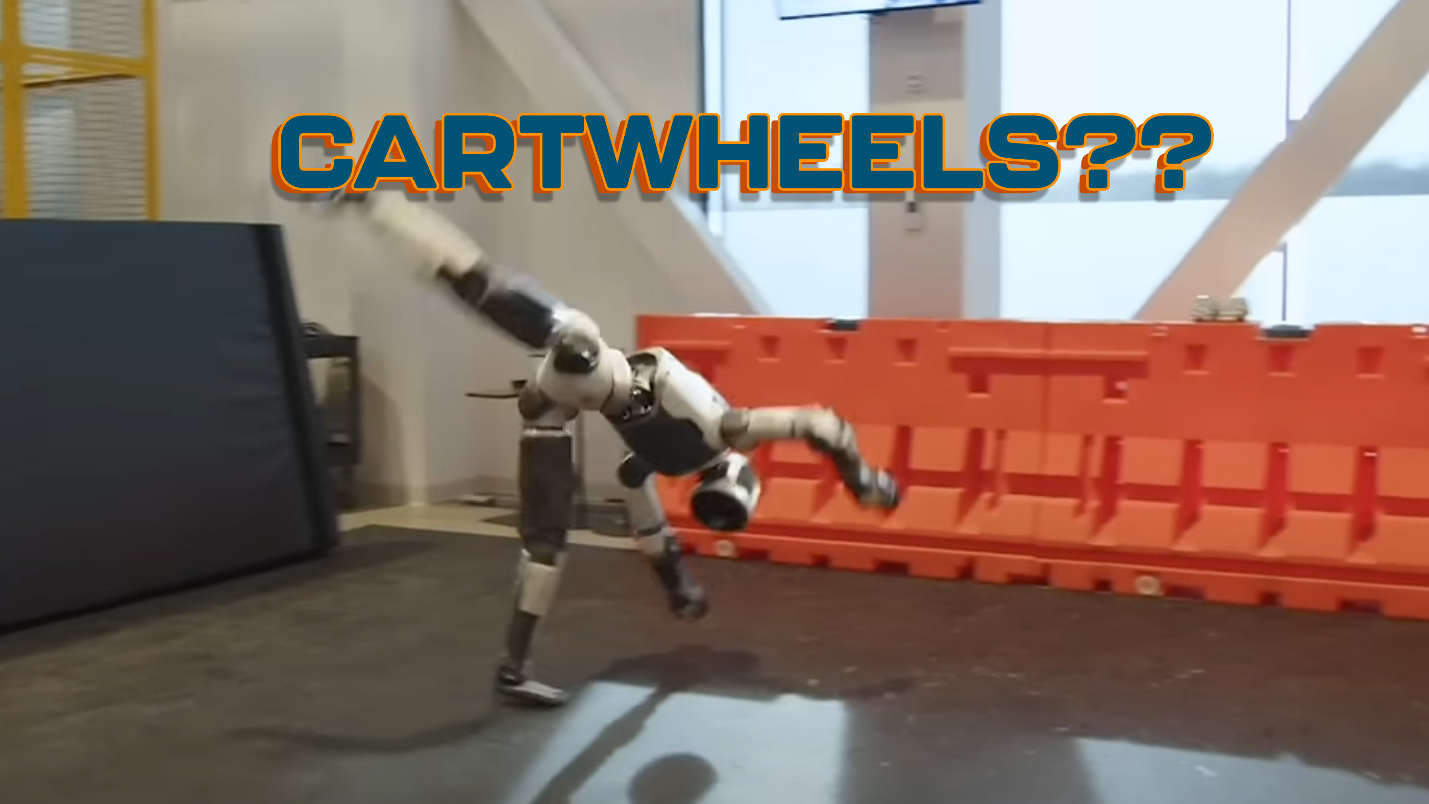 Robots doing cartwheels!